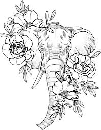 Freetoedit Elephant Flowers Elephantandflowers Elephanttattoo Flowertattoo Tattoo Blackandwhite Blackan Elephant Tattoos Elephant Tattoo Design Tattoos