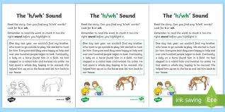 Phonics games sound h : Phonics H Sound Story Worksheet Primary Resources