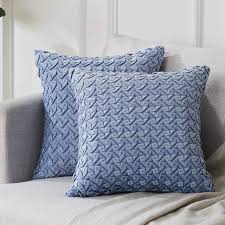 Check out our 20 inch pillow cover selection for the very best in unique or custom, handmade pieces from our decorative pillows shops. Top Finel Decorative Throw Pillow Covers 20 X 20 Inch Luxury Velvet Solid Grids Cushion Covers For Couch Bedroom Car 50 X 50 Cm Pack Of 2 Light Blue