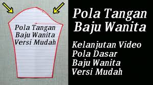 Membuat pola dasar lengan baju wanita, mudah diterapkan. Pola Lengan Baju Wanita Versi Mudah Dan Cara Memotong Polanya Youtube