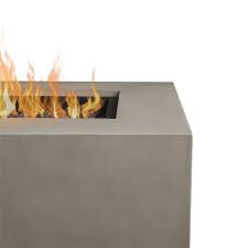 There are generally three main designs for propane fire pits: Real Flame Aegean Square Outdoor Propane Gas Fire Table 50 000 Btu 36 In X 36 In C9812lp Mgry Rona