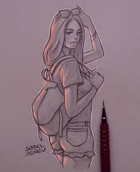 Bulgarian Artist Makes Incredible Illustrations That Glow From Within Art Sketches Girl Drawing Sketches Girly Drawings