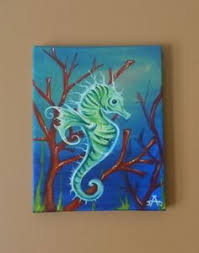 Check spelling or type a new query. Acrylic Canvas Painting Ideas Under The Sea Seahorse Acrylic Painting On 8x10 Horse Canvas Painting Sea Painting Mermaid Painting