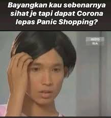 Please don't panic buy. meme by @chojunyang