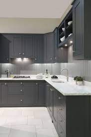A favorite contemporary take is this cooking space by australian design firm atticus and milo, which throws a black wall into the mix. Easy Grey Kitchen Cabinets Ideas For Your Kitchen 44 Grey Kitchen Designs Dark Grey Kitchen Cabinets Grey Kitchens