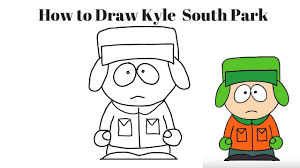 How To Draw Kyle South Park Easy Step By Step Kyle South Park Drawing For Beginners South Park
