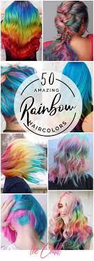 This coloring style is usually called half and half hair color for those of you who are curious you can see the picture below. 50 Stunning Rainbow Hair Color Styles Trending In 2021