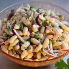 Piyaz Turkischer Weisse Bohnen Salat Dailyvegan Rezept Weisse Bohnen Salat Weisse Bohnen Bohnensalat Rezept