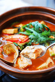 Clear soups and thick soups. Domi Maeuntang Spicy Fish Stew With Red Snapper Korean Bapsang
