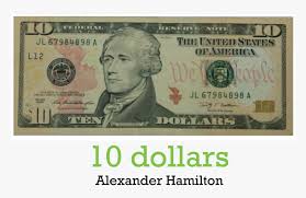 United states currency notes now in production bear the following portraits: 10 Dollar Bill Png Download President On The 10 Dollar Bill Transparent Png Kindpng