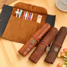 The Leather Treasure Map Pen Case Is A Must Have With Its Intricate Design And Unique Look The Case Has Three Sepa Leather Pencil Case Pencil Bags Pencil Case