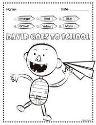 David Goes To School Color By Number Ccss Math School Colors Math Bundle