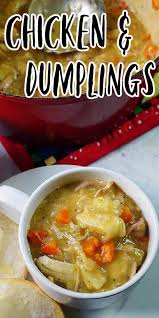 Easy Chicken Dumpling Soup Chicken And Dumplings Dumplings For Soup Soup Recipes