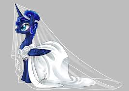 753264 Safe Solo Clothes Princess Luna Dress Alternate Hairstyle Wedding Dress Veil Artist Colon Ladyamaltea Bride Princess Luna Wedding Dress With Veil Bride