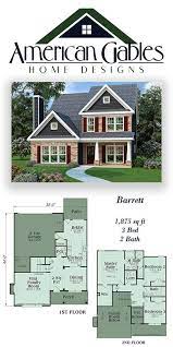 Narrow Lot Plan 1875 Square Feet 3 Bedrooms 2 Bathrooms Barrett Lake House Plans Narrow Lot House Plans House Plans