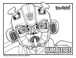 Bumblebee transformer face coloring page. Easy To Draw Bumblebee Transformer Novocom Top