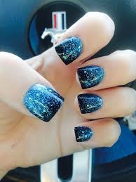 Need some nail design inspiration for your short nails? Black And Blue Nail Designs On Stylevore
