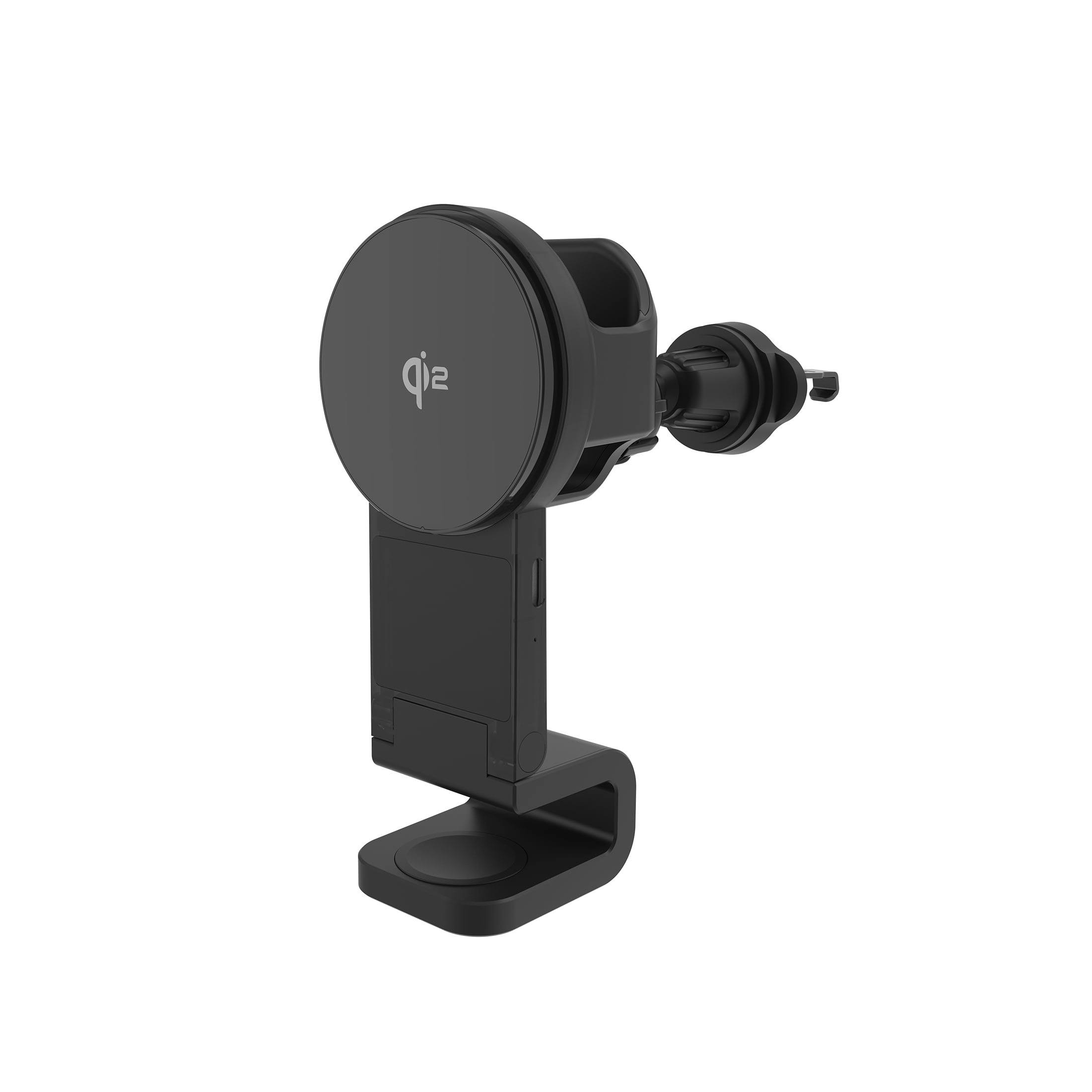 3-in-1 Magcharge Car Mount With Wireless Charging for Phone, Airpods and iWatch