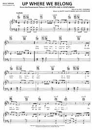 Famous music corporation up where we belong $4.99. Joe Cocker Up Where We Belong Sheet Music Pdf Free Score Download