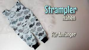 Strampelanzug für mädchen und jungen in gr. Strampler Nahanleitung Ohne Schnittmuster Fur Anfanger Nahtinchen Youtube