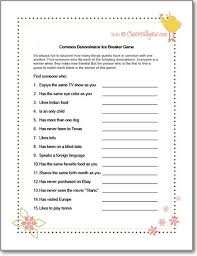 Start by giving the group time to think of one unusual thing they have done. Common Denominator Ice Breaker Game Ice Breaker Games For Adults Ice Breaker Games Ice Breakers