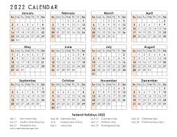 2022 calendar one page 2022 calendar printable pdf