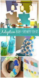 This Adoption Baby Shower Shows Everyone That They Found Their Missing Puzzle Piece See More Adoption Shower Adoption Baby Shower Baby Shower Gifts For Boys