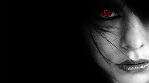 Hd Pics Photos Cute Girl With Red Eye Neon Hd Quality Desktop Background Wallpaper Black Hd Wallpaper Eyes Wallpaper Black Wallpaper