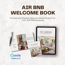 Airbnb Welcome Book Editable Canva Template by maryjoe