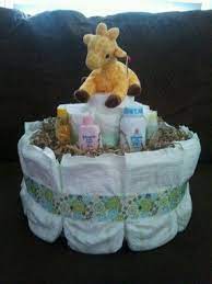 Simple Diaper Cake Baby Shower Baby Shower Gifts Diaper Cake