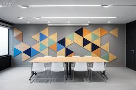 Define a stylish design in your home office with this modern & contemporary look from home offices. 4 Tech And Finance Companies Rock Out At The Office Modern Office Interiors Office Interior Design Meeting Room Design