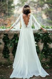 86 Tumblr Chiffon Wedding Dress Beach Backless Wedding Long Wedding Dresses