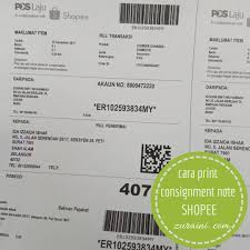 Tutorial cara pos barang guna poslaju di pejabat post. Cara Print Slip Pos Consignment Note Shopee