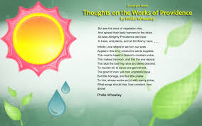 Providence Phillis Wheatley Thoughts Providence