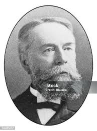 Portrait Of Notable New Yorkers Edward Flint Brown Stock Illustration