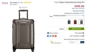 Tumi Luggage Size Chart Www Bedowntowndaytona Com