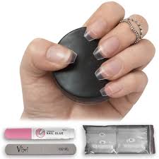 The nudes| press or glue on nails/fake nails/coffin or ballerina nails/glossy matte diamond extreme nails/extra bling nails/. By Vixi 50 Pieces Clear Short Coffin Nails 10 Sizes Short Clear Full Cover False Nail With Free Glue Prep File Buy Online In Maldives At Maldives Desertcart Com Productid 63897504