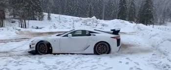 A symphony of sound (skiddplayer tv). Lexus Lfa Nurburgring Doing Donuts In The Snow Sounds Like A Wild Animal Autoevolution