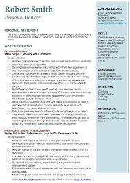 A personal banker job description for resume might include the following roles & responsibilities use the star format which is universally acknowledged by resume experts around the world as the identify your personal banker skills resume from your professional experience section to. Banker Resume Samples Qwikresume