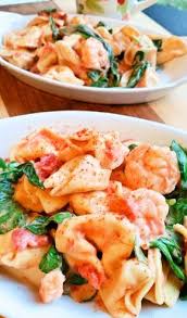 Shrimp And Tortellini In Cajun Cream Sauce Sweet Savant Recipe Tortillini Recipes Shrimp Tortellini Recipe Cajun Cream