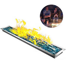 Yukon chiminea replacement ash pan. 125cmx20cm Drop In Fire Pit Pan W Burner Rectangular Bowl Outdoor Table Grill Ebay
