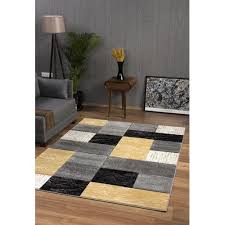 Black And Yellow Rugs Uk Zipcode Design Eduardo Hand Knotted Grey Black Yellow Rug Yellow Rug Grey And White Rug Mustard Rug