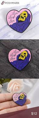Live Laugh Love Skeletor Pin Laugh Skeletor Little Bag