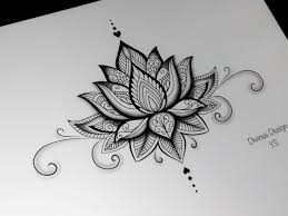 Black And Gray Lotus Flower Tattoos Lotus Mandala Tattoo Design And Stencil Template Instant Etsy Lotus Mandala Tattoo Mandala Tattoo Design Tattoo Designs