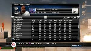 2011 2012 auburn tigers american football team roster ncaa football 12