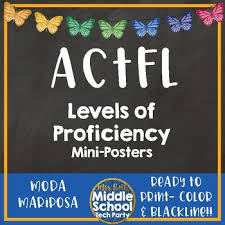 Language Proficiency Levels Poster Worksheets Tpt