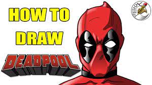 How to draw deadpool facethanks for watching!! How To Draw Deadpool Face Youtube