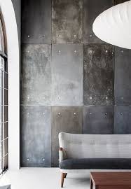 Concrete Effect Feature Wall Using Cement Fibre Board With Plaster And Paint Finish Techniques Cool Idea Awesome Bold H Interior Home Decor Interior Walls
