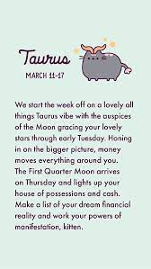 Zodiac Cats Taurus March 11 17 Pusheen Zodiac Pusheen Cat Pusheen Cute