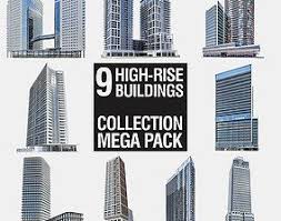 Modern Apartment Building 02 3d Model High Rise Building Building High Rise
